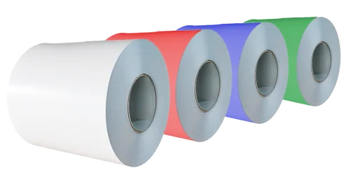 Bobinas metálicas prepintadas en distintos colores